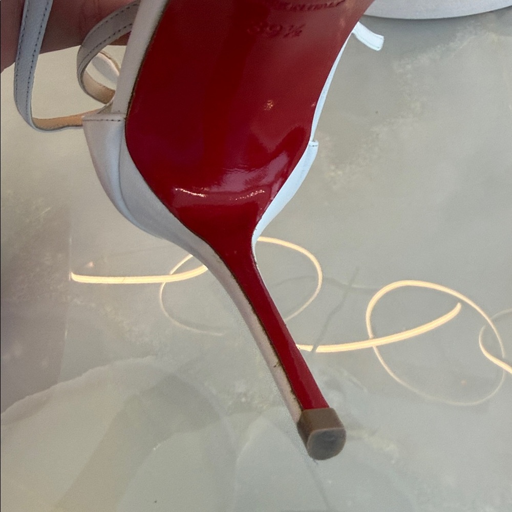 Christian Louboutin White Women's Heels - Picture 8 of 9